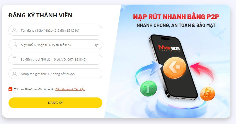 Quy trình đăng ký nhanh gọn lẹ