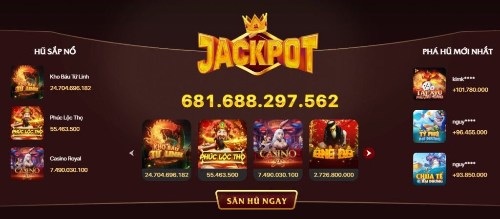 Kho game jackpot xo88 đa dạng, chất lượng