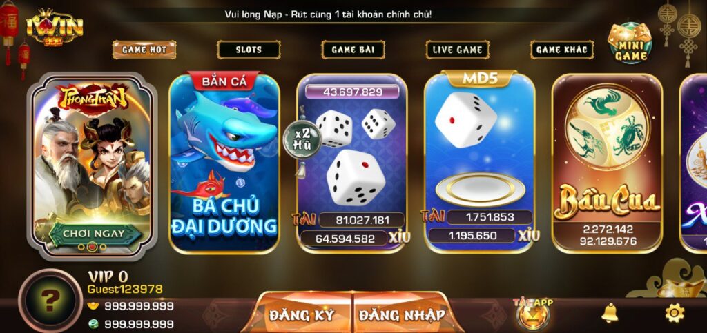 Hệ thống game cá cược khủng