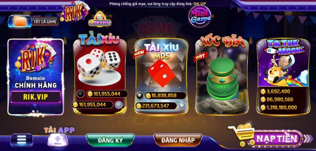 Các tựa game cực hot tại rikvip